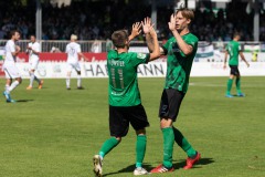 1. Spieltag 2021/2022: Preußen Münster - Alemannia Aachen 2:1. Thorben Deters hat das 1:1 erzielt.
