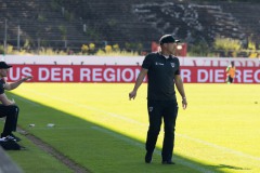 1. Spieltag 2021/2022: Preußen Münster - Alemannia Aachen 2:1. Trainer Sascha Hildmann.