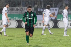 18. Spieltag: Preußen Münster - SC Verl 3:1. Malik Batmaz jubelt nach dem 2:1.