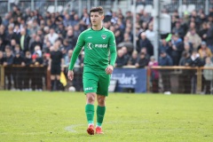 20. Spieltag 2022/2023: 1. FC Bocholt - Preußen Münster 1:2. Darius Ghindovean.