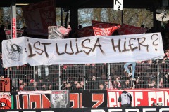 23. Spieltag: SCP - RW Essen 2:1. Total dummes Banner der RWE-Fans.