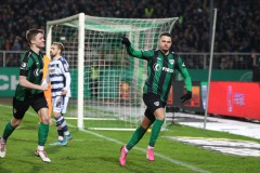 27. Spieltag: Preußen Münster - MSV Duisburg 3:1. Gerade kam Yassine Bouchama ins Spiel - und traf direkt zum 1:0.