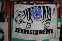 27. Spieltag: Preußen Münster - MSV Duisburg 3:1. Das Banner ist wohl nicht ganz neu ...