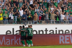 3. Spieltag 2023/2024: Preußen Münster - FC Ingolstadt 3:1. Malik Batmaz trifft zum 1:1.