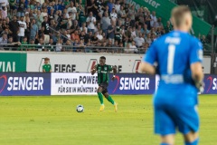 3. Spieltag 2023/2024: Preußen Münster - FC Ingolstadt 3:1. Shaibou Oubeyapwa.