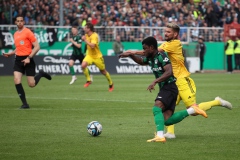 36. Spieltag 2023/2024: Münster - Saarbrücken 4:1. Daniel Kyerewaa.