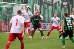 7. Spieltag 2023/2024: SC Preußen - VfB Lübeck 1:1. Lübeck klärte vor Alexander Hahn.