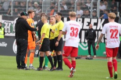 7. Spieltag 2023/2024: SC Preußen - VfB Lübeck 1:1. Diskussionsbedarf mit Timon Schulz und Trainer Sascha Hildmann.