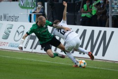 7. Spieltag 2021/2022: Preußen Münster - RW Essen 2:3. Marvin Thiel.