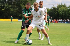 Testspiel SC Preußen Münster - Borussia Mönchengladbach U23 2:1 (22. Juli 2023). Yassine Bouchama am Ball.
