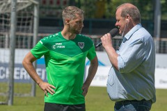 Trainingsauftakt Preußen Münster am 16. Juni 2022. Marc Lorenz im Interview mit "Kerni".