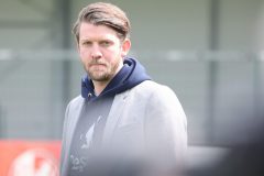 Westfalenpokal 2020/2021, Finale: Sportfreunde Lotte - Preußen Münster 0:1. Sportchef Peter Niemeyer nach Abpfiff.