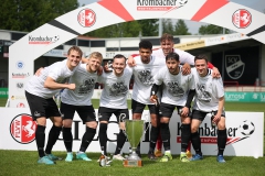Westfalenpokal 2020/2021, Finale: Sportfreunde Lotte - Preußen Münster 0:1. Frenkert, Möbius, Holtby, van Eijma, Grodowski, Bindemann, Klann.
